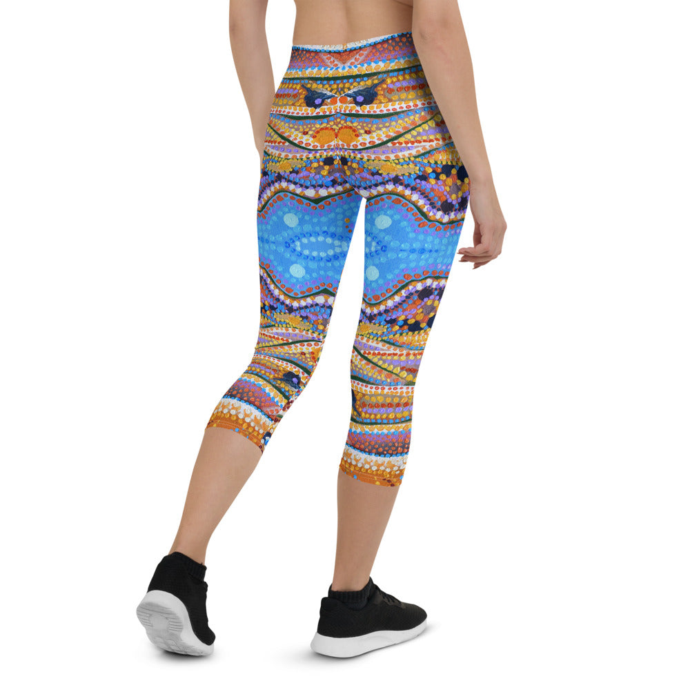 Jeddah Desert dalliance - Capri Leggings