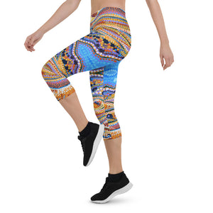 Jeddah Desert dalliance - Capri Leggings