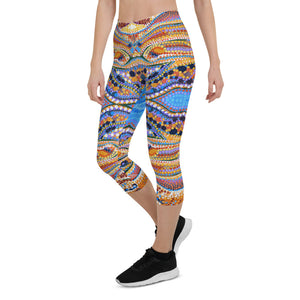 Jeddah Desert dalliance - Capri Leggings