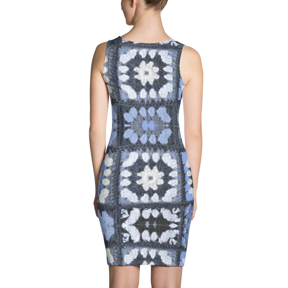 MF Blue Crochet - Sublimation Cut & Sew Dress