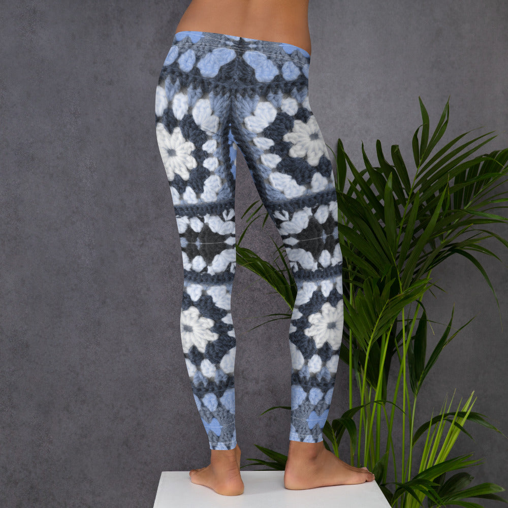 MF Blue Crochet - Leggings