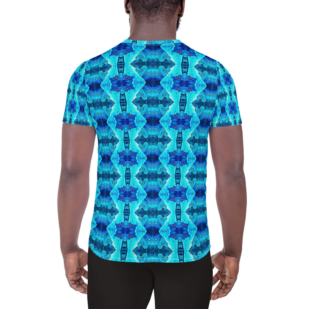 CS Blue Yonder - All-Over Print Men's Athletic T-shirt