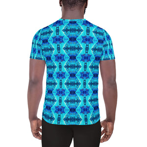 CS Blue Yonder - All-Over Print Men's Athletic T-shirt