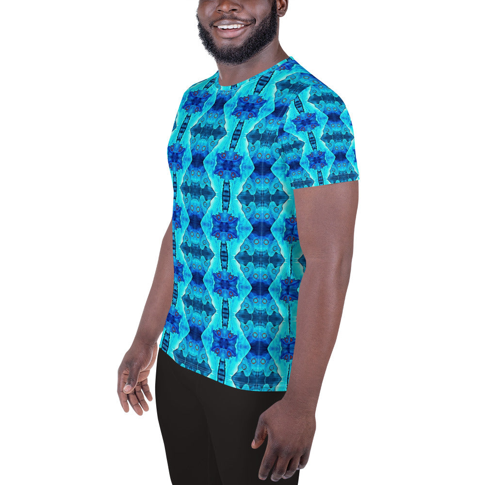 CS Blue Yonder - All-Over Print Men's Athletic T-shirt