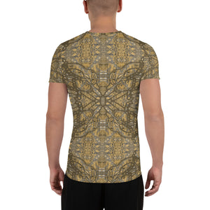 FF 1Pet5v7 Khaki - All-Over Print Men's Athletic T-shirt