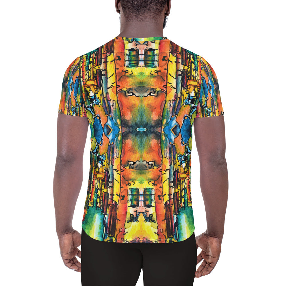 Jeddah Gathering place - All-Over Print Men's Athletic T-shirt