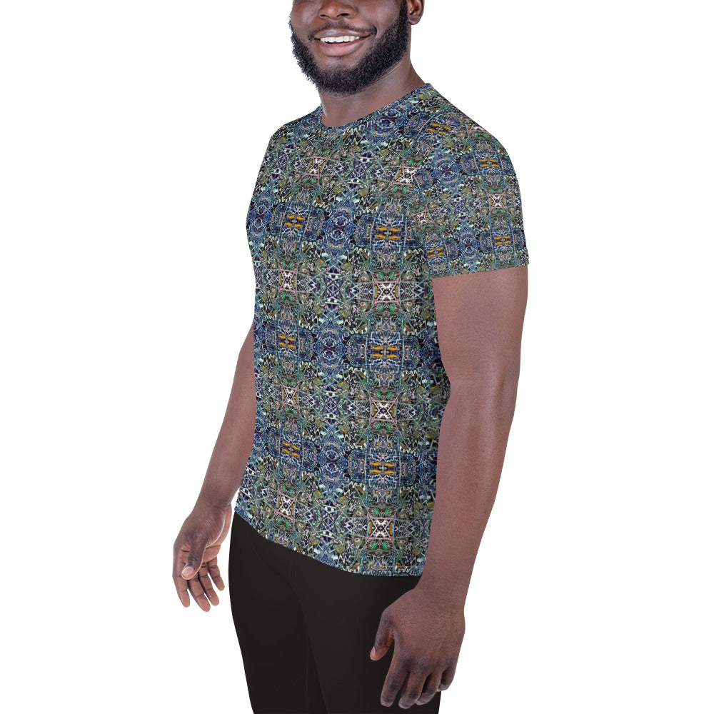 CS Masculine Blue - All-Over Print Men's Athletic T-shirt