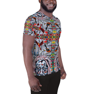 All-Over Print Men's Athletic T-shirt