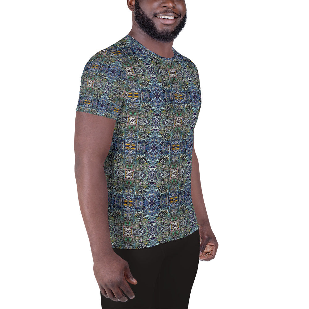 CS Masculine Blue - All-Over Print Men's Athletic T-shirt