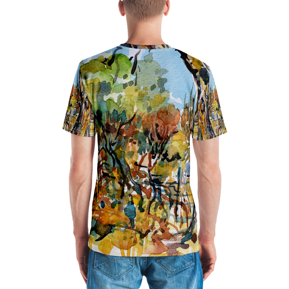 Sketchy afternoon large image - Men's T-shirt