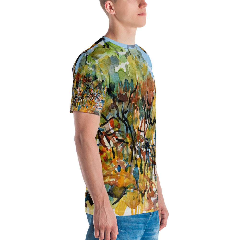 Sketchy afternoon large image - Men's T-shirt