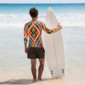 LE Red crossings - Men's Rash Guard