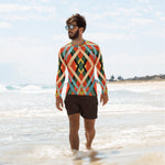 LE Red crossings - Men's Rash Guard