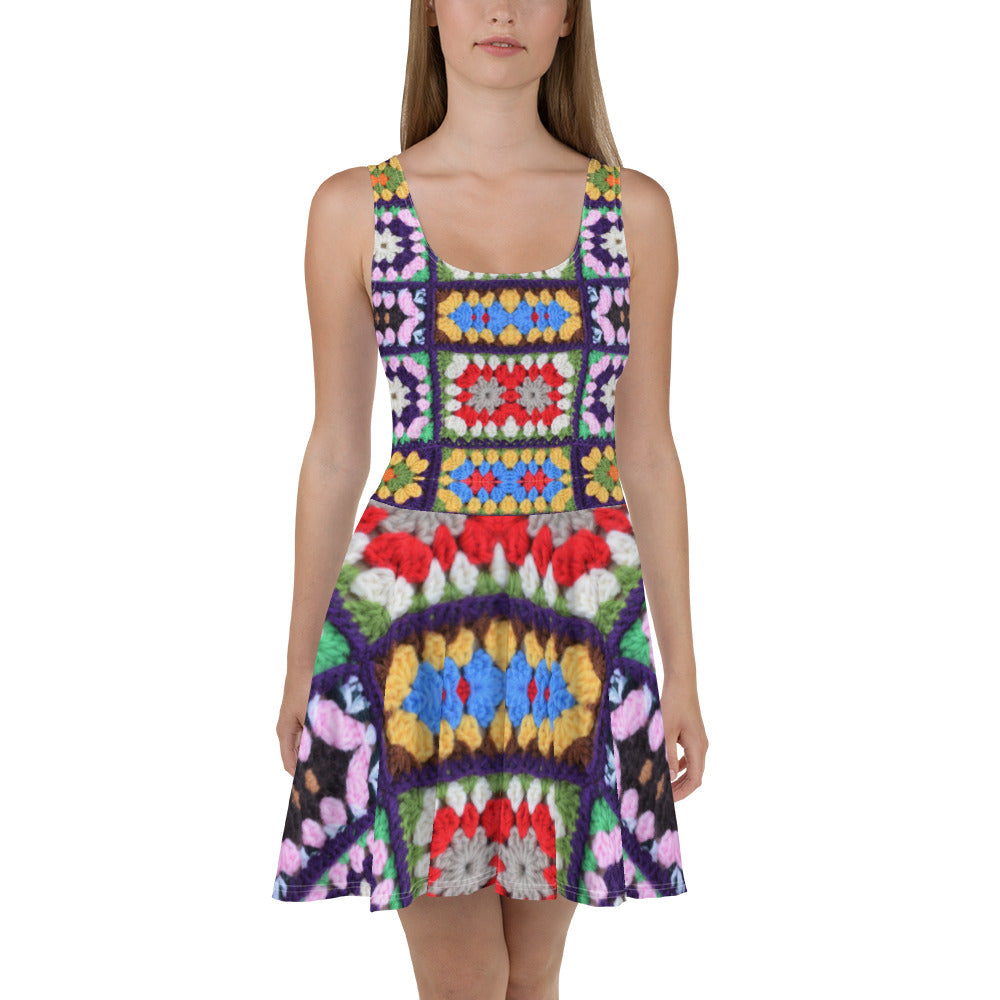 MF Coloured Crochet - Skater Dress