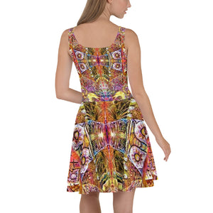 OE Bird tapestry - Skater Dress