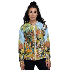 Sketchy afternoon large image - Unisex Bomber Jacket