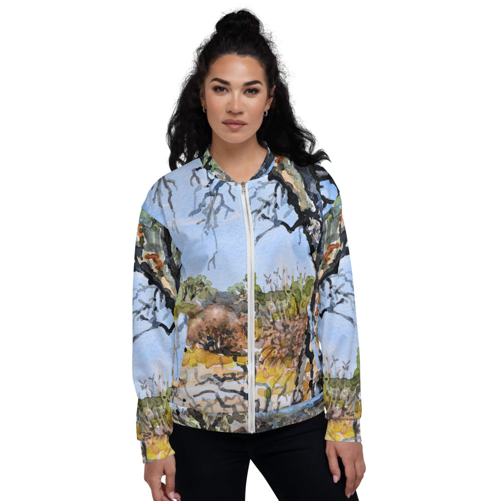 Towering tree branches - Unisex Bomber Jacket