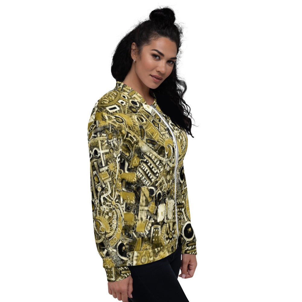 CS Happy carpet ochre - Unisex Bomber Jacket