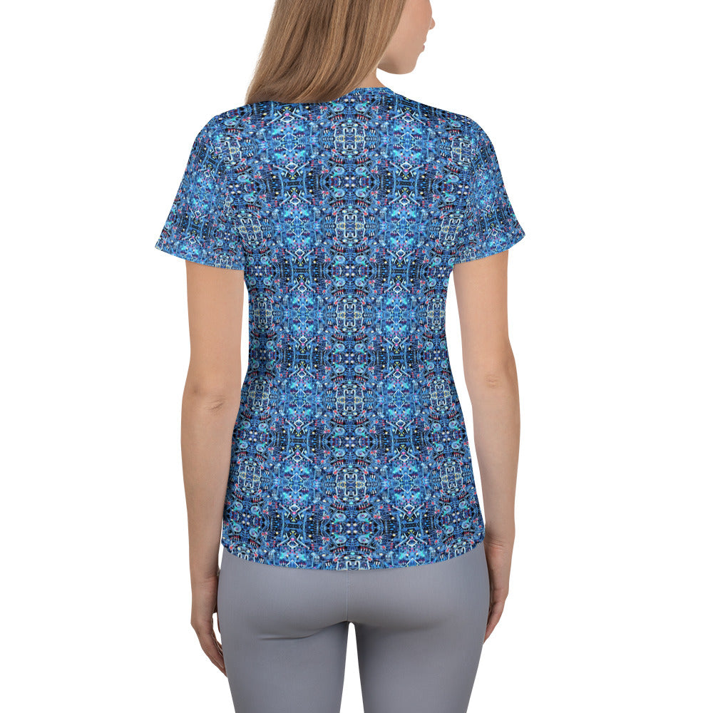 CS Midnight hue - All-Over Print Women's Athletic T-shirt