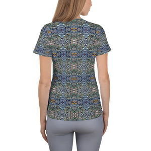 CS Masculine Blue - All-Over Print Women's Athletic T-shirt