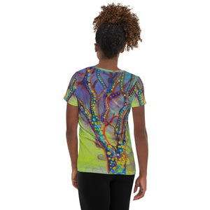 Kalahari Splash A - All-Over Print Women's Athletic T-shirt