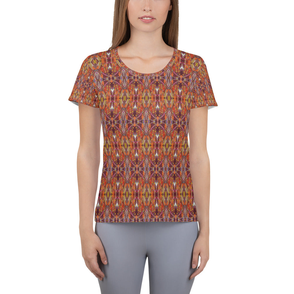 CS Galaxy copper - All-Over Print Women's Athletic T-shirt