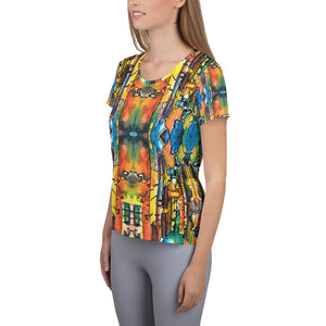 Jeddah Gathering place - All-Over Print Women's Athletic T-shirt