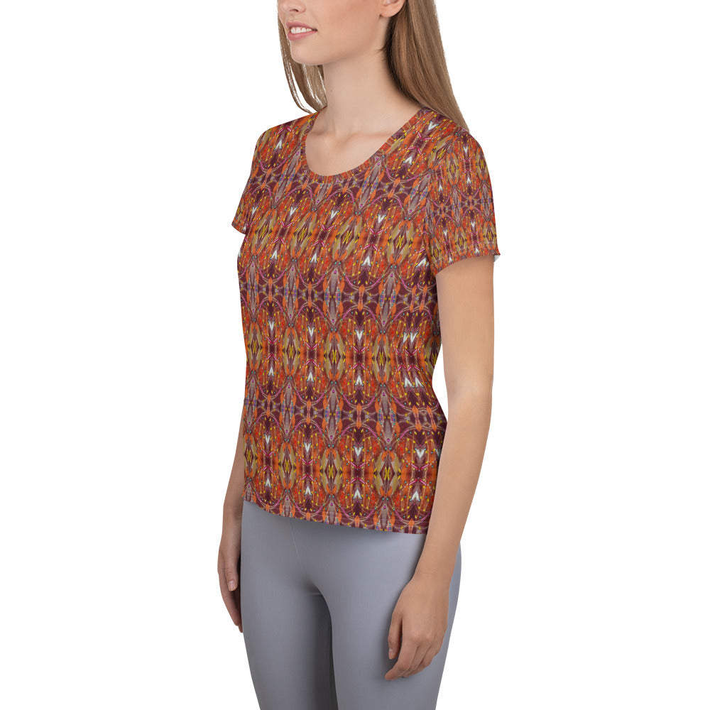 CS Galaxy copper - All-Over Print Women's Athletic T-shirt