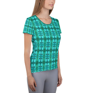 CS Sea green - All-Over Print Women's Athletic T-shirt