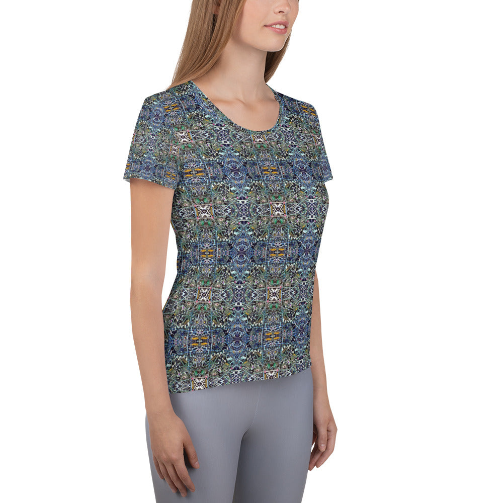 CS Masculine Blue - All-Over Print Women's Athletic T-shirt