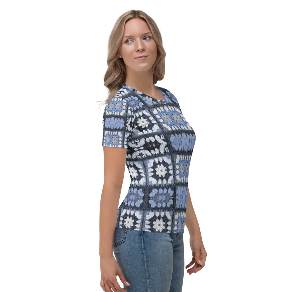 MF Blue Crochet - Women's T-shirt