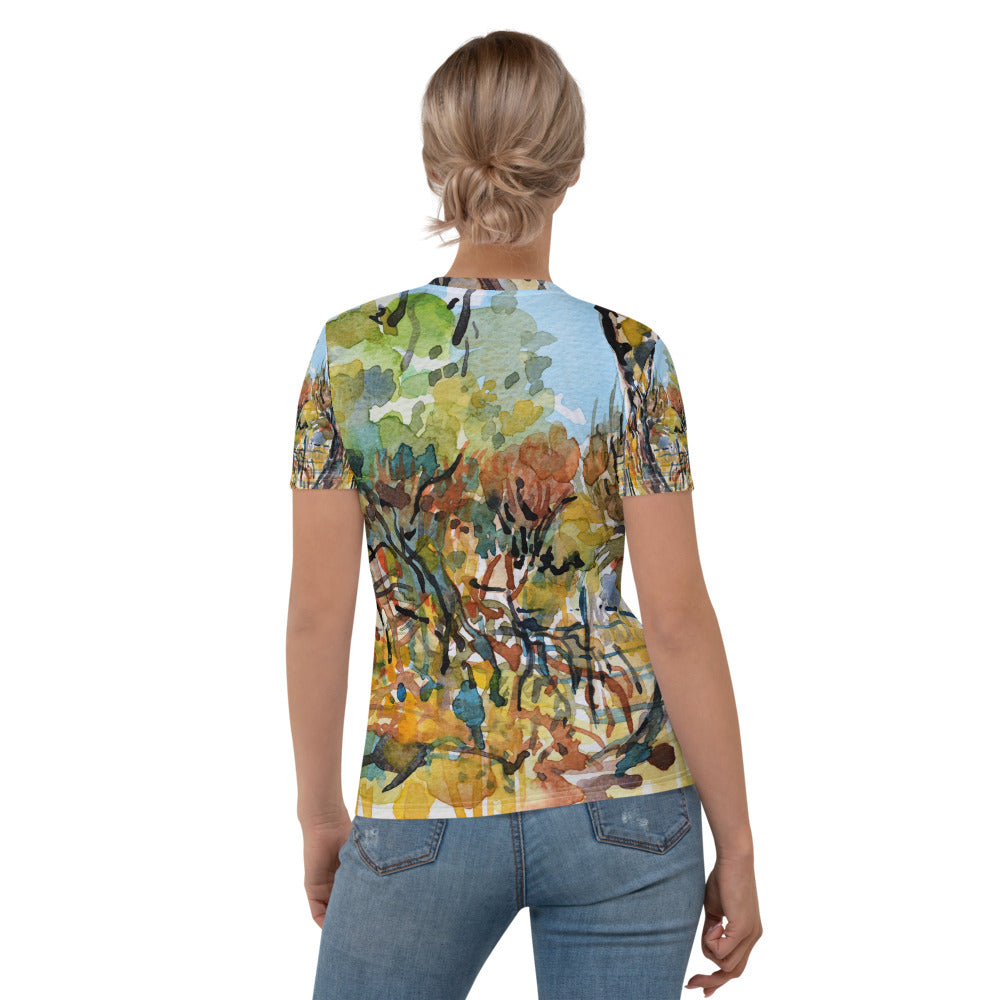 Sketchy afternoon large image - Women's T-shirt