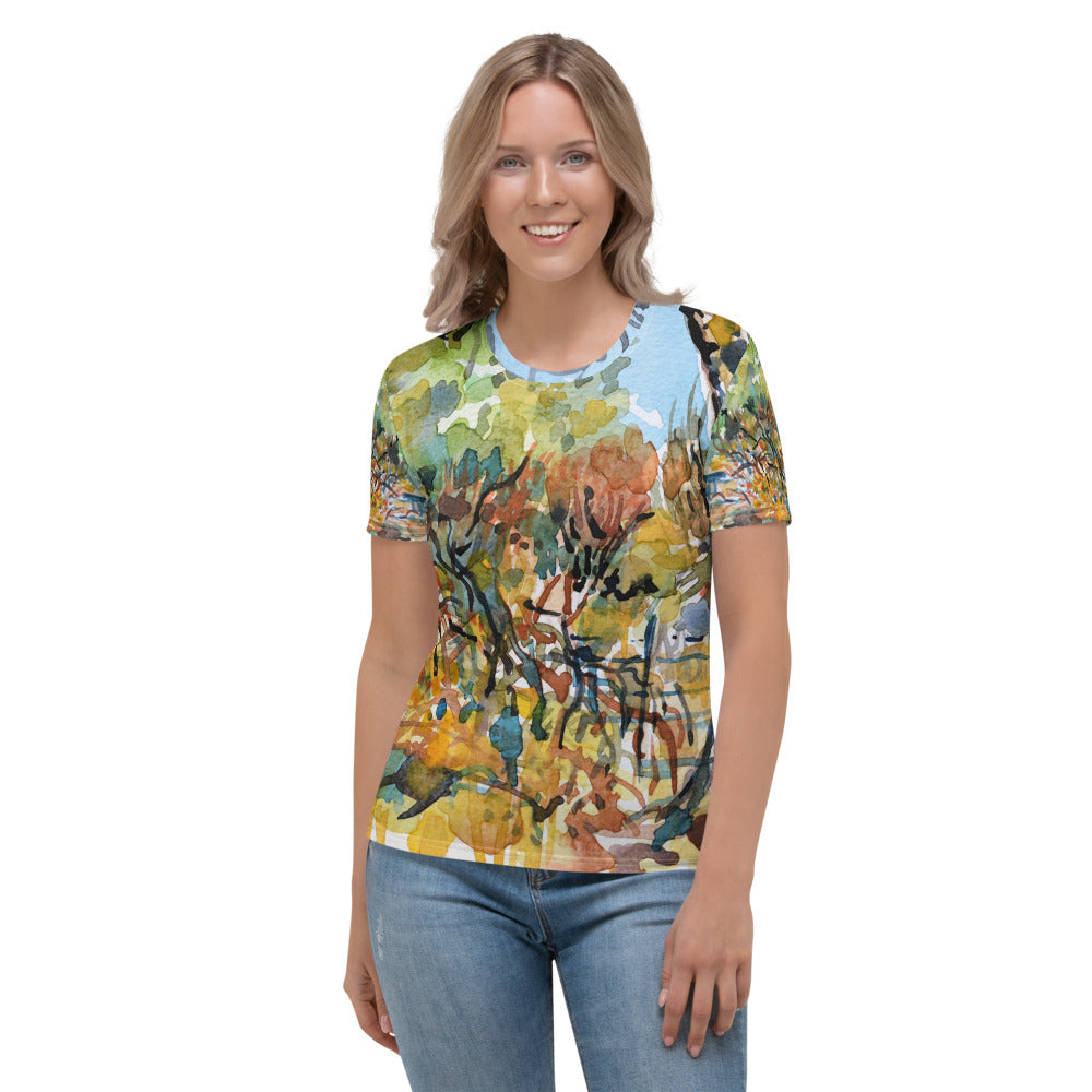 Sketchy afternoon large image - Women's T-shirt