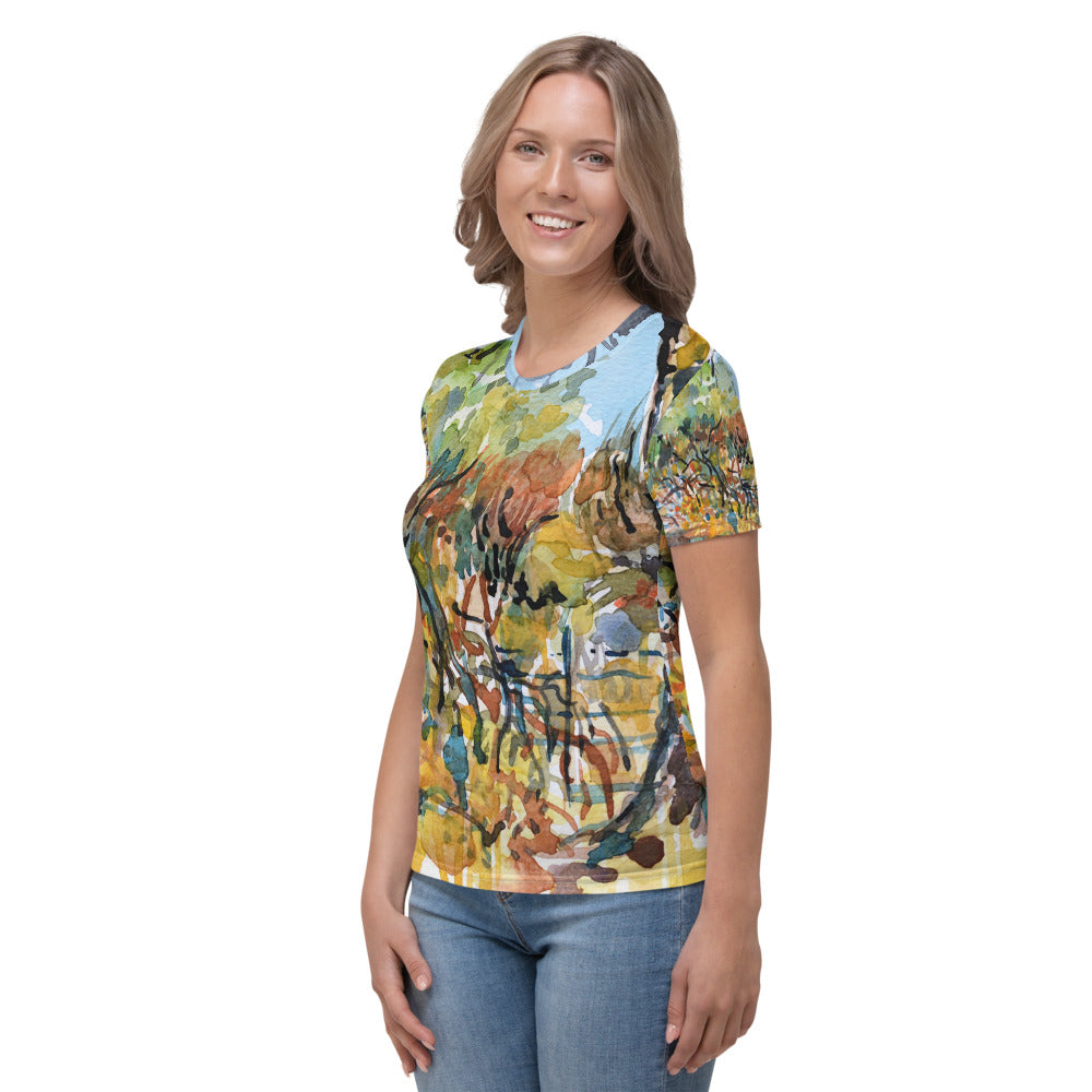 Sketchy afternoon large image - Women's T-shirt