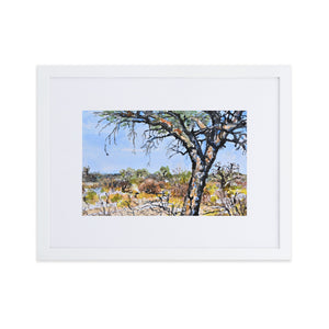 Towering Tree - Matte Paper Framed Poster With Mat